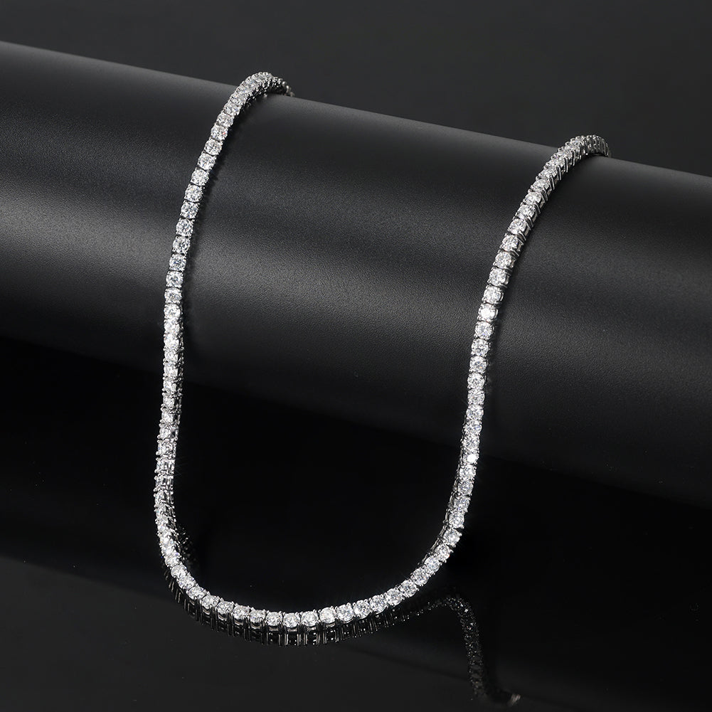 TENNIS NECKLACE (MOISSANITE) 4MM