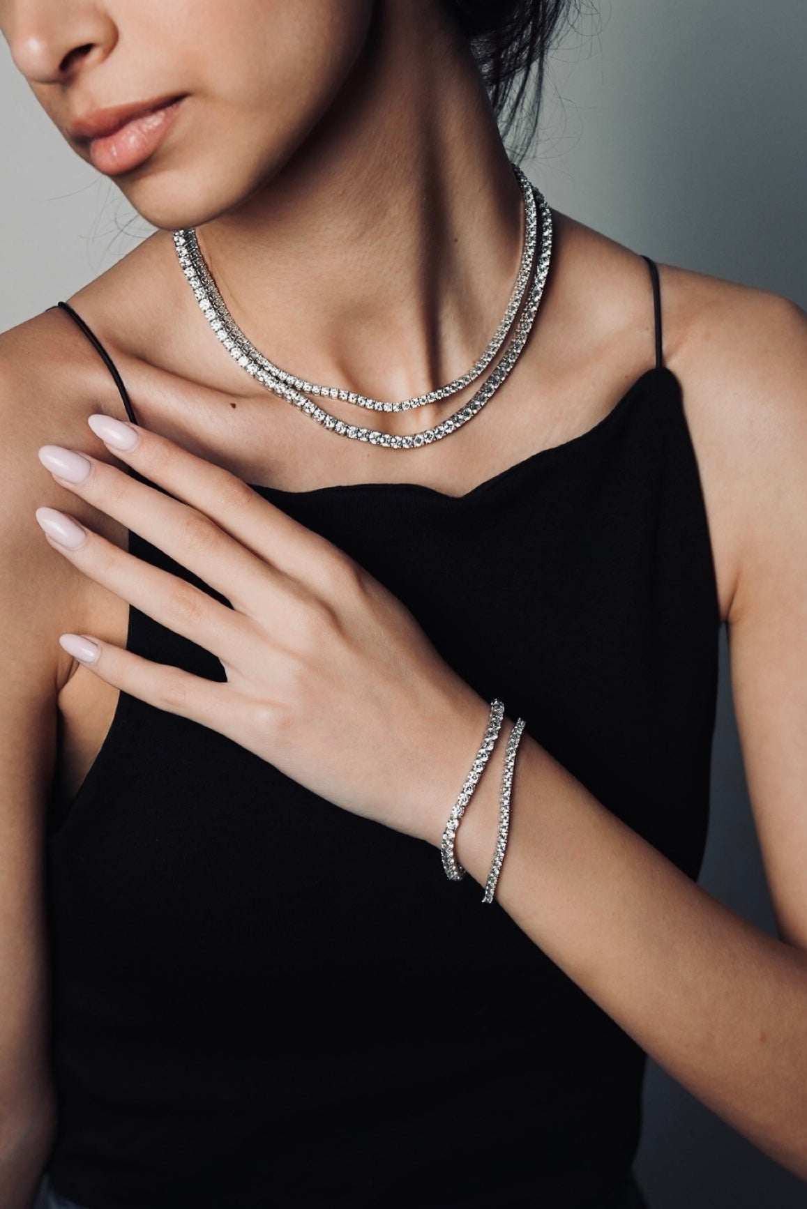 TENNIS NECKLACE (MOISSANITE) 4MM