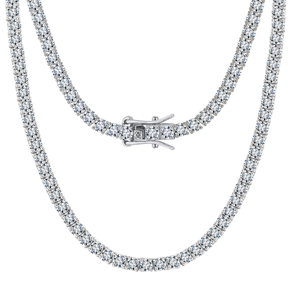 TENNIS NECKLACE (MOISSANITE) 4MM