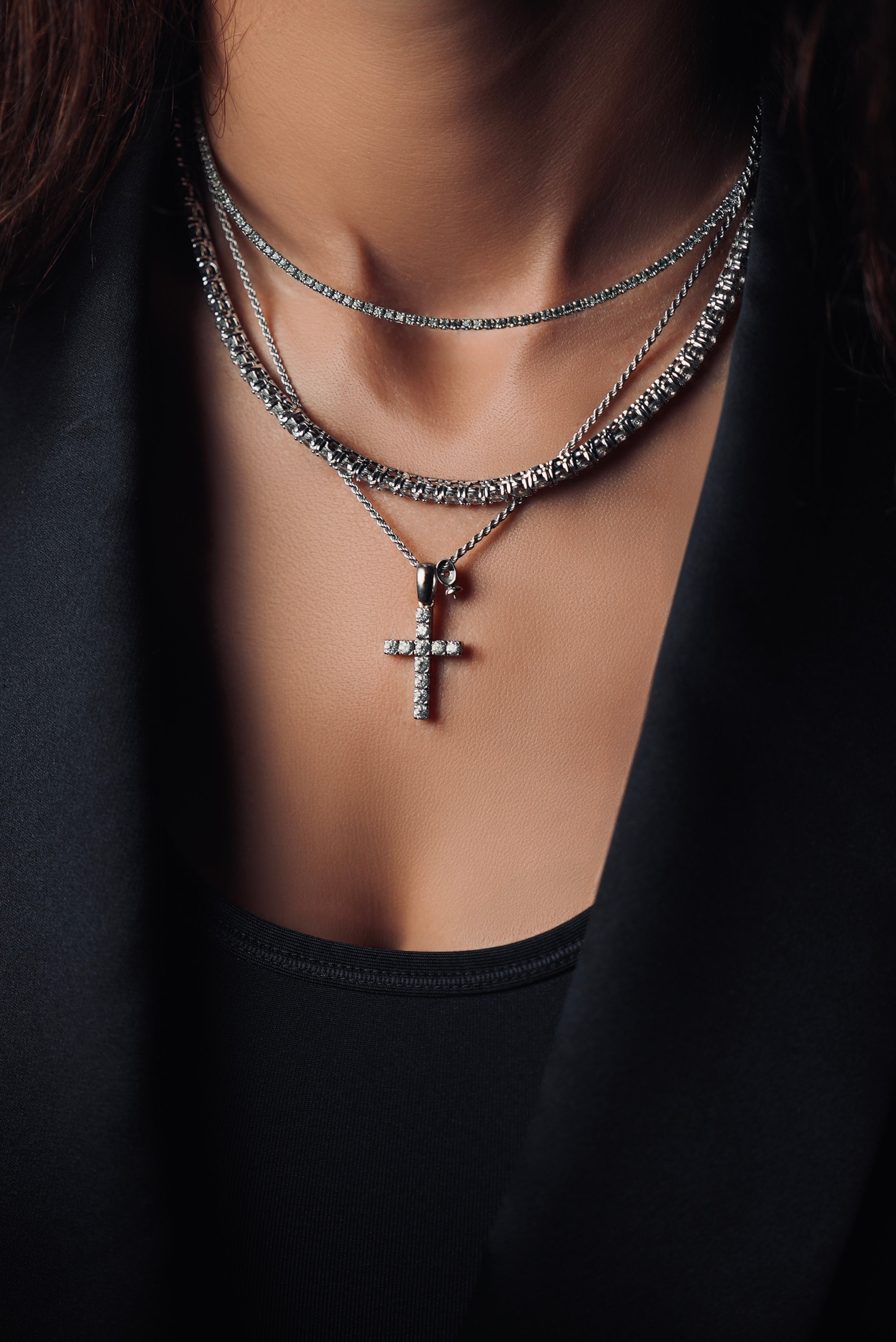 TENNIS NECKLACE (MOISSANITE) 3MM
